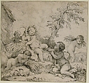 Summer (L'Été), Charles Joseph Natoire (French, Nîmes 1700–1777 Castel Gandolfo), Etching