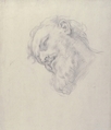Study for a Head of a Man, Attributed to Carlo Maratti (Italian, Camerano 1625–1713 Rome), Black chalk