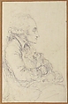 Georges-Auguste Couthon at the National Convention in 1793, Baron Dominique Vivant Denon (French, Givry 1747–1825 Paris), Black chalk
