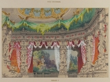 Stage Set Design for a Ballet: Don Parasol, Carlo Ferrario  Italian, Brush with watercolor and gouache, over graphite; partly squared in graphite