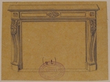 Design for a Mantelpiece, A. Damon et Cie. (French, active ca. 1870–1900), Graphite