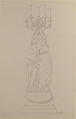 Design for a Candelabra, Anonymous, French, 18th century, Graphite