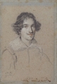 Portrait of Giovanni Battista Rossa, Ottavio Leoni (Il Padovano) (Italian, Rome 1578–1630 Rome), Black chalk, with traces of red and white chalk, on faded blue paper