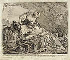 Lot and His Daughters, Joseph Marie Vien (French, Montpellier 1716–1809 Paris), Etching