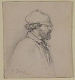 Portrait of E. Triere, Anonymous, French, 19th century, Graphite