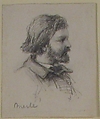 Portrait of Merle, Anonymous, French, 19th century, Graphite