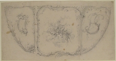 Design for the Side of a Carriage, Anonymous, French, 18th century, Graphite