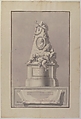 Design for a Tomb, Pietro Bracci Italian, Pen and brown ink, gray wash, over traces of graphite