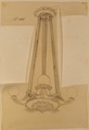 Design for a Chandelier, Anonymous, French, 19th century, Pen and brown ink