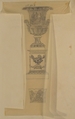 Designs for an Urn on a Pedestal and a Cachepot, Anonymous, French, 19th century, Graphite