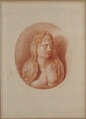 Presumed Portrait of Alexander the Great, Bernard Picart (French, Paris 1673–1733 Amsterdam), Red chalk; framing lines in black chalk