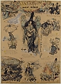 Sanitorium des Airs, Georges Tiret-Bognet (French, born Saint-Servan, 1855), Pen and black ink, brush and colored wash