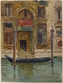 Portal of a Venetian Palace, Daniele Bucciarelli (Italian, Rome 1839–1911 Velletri), Watercolor