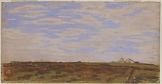 Landscape, Claude Monet (French, Paris 1840–1926 Giverny), Pastel