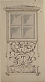Design for a Sedan Chair, Anonymous, French, 18th century, Pen and brown ink, brush and gray wash, graphite