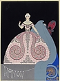 Costume Design for "Manon," Chicago Opera Company, 1922, Erté (Romain de Tirtoff) (French (born Russia), St. Petersburg 1892–1990 Paris), Gouache on cardboard.