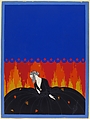 "Souvenirs": Cover Design for "Harper's Bazar", Erté (Romain de Tirtoff) (French (born Russia), St. Petersburg 1892–1990 Paris), Gouache on cardboard