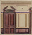 Design for Wall Paneling, Deepdene, Dorking, Surrey, Jules-Edmond-Charles Lachaise (French, died 1897), Watercolor