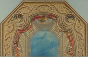 Design for Octagonal Ceiling in the Pless House, Berlin, Jules-Edmond-Charles Lachaise (French, died 1897), Gouache on laid paper