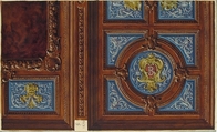 Design for Dining Room Ceiling, Hôtel de Behague, Jules-Edmond-Charles Lachaise (French, died 1897), Gouache