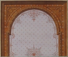 Design for Ceiling, Hôtel Cottier, Jules-Edmond-Charles Lachaise (French, died 1897), Watercolor