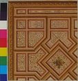 Design for Ceiling, Château de Cangé, Jules-Edmond-Charles Lachaise (French, died 1897), Pen and black ink, watercolor, gouache