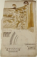 Arch of Septimius Severus, pilaster capital, elevation; impost and arch elevation; detail (recto) blank (verso), Drawn by Anonymous, French, 16th century, Dark brown ink, black chalk, and incised lines