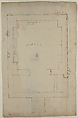 Tomb of Annia Regilla, plan (recto) Arch of the Argentarii, ornamental details, elevation (verso), Drawn by Anonymous, French, 16th century, Dark brown ink, black chalk, and incised lines