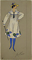 Costume Design, Georges de Feure (French, Paris 1868–1943 Paris), Tempera