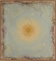 Designs for Ceilings with Central Sunburst, Charles Monblond (French, 19th century), Watercolor and graphite