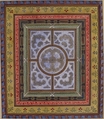 Design for Ceiling with Plant and Arabesque Decoration, Charles Monblond (French, 19th century), Watercolor and gilt