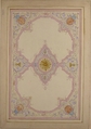 Design for Ceiling Decorated with Lavender Arabesques, Charles Monblond French, Watercolor and traces of graphite