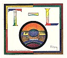 Application of Charles Henry's Chromatic Circle; Théâtre-Libre playbill of January 31, 1889, Paul Signac (French, Paris 1863–1935 Paris), Color lithograph on heavy wove paper