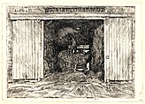 The Hay Barn, Childe Hassam (American, Dorchester, Massachusetts 1859–1935 East Hampton, New York), Etching