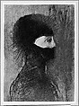 Armor, Odilon Redon (French, Bordeaux 1840–1916 Paris), Charcoal and conté crayon