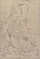 Venus and Cupid, After Luca Cambiaso (Italian, Moneglia 1527–1585 Madrid), Pen and ink