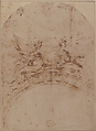 Seated Figures of Saint Ursula and Saint Cecilia, Gian Lorenzo Bernini (Italian, Naples 1598–1680 Rome) - school of, Pen and brown ink, brush and brown wash