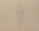 Veiled Ceres, Vincenzo Camuccini (Italian, Rome 1771–1844 Rome), Graphite