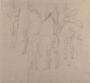 Nude Study, Anonymous, Italian, early 19th century, Pen and brown ink