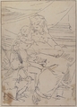 Mary, Infant Christ and Saint John, After Luca Cambiaso (Italian, Moneglia 1527–1585 Madrid), Pen and ink
