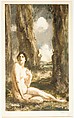 Nude in a Landscape, Albert Sterner American, born England, Color monotype