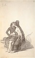 Lovers Sitting on a Rock; folio 24 (verso) from the Madrid Album 