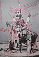 Peelatchiwaaxpáash / Medicine Crow (Raven) from 1880 Crow Peace Delegation, Wendy Red Star  American, Inkjet print of artist-manipulated digitally reproduced photograph