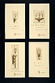 Set of Advertising Cards, Charles Rohlfs  American, Half-tone commercial process, printed in brown ink on glossy wove paper