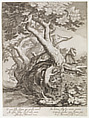 Landscape with a Hermit Praying, Frederick Bloemaert  Dutch, Engraving