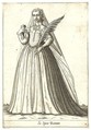 La Sposa Romana (Bride), Attributed to Pietro Bertelli (Italian, active Padua, ca. 1571–1621), Engraving