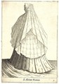 La Maritata Romana (Matron), Attributed to Pietro Bertelli (Italian, active Padua, ca. 1571–1621), Engraving