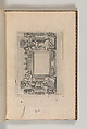 Designs for frames after the Galerie de François 1er at Fontainebleau, Jacques Androuet Du Cerceau (French, Paris 1510/12–1585 Annecy), Etching
