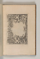 Designs for frames after the Galerie de François 1er at Fontainebleau, Jacques Androuet Du Cerceau (French, Paris 1510/12–1585 Annecy), Etching