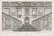 Grand Escalier du Chateau de Versailles dit Escalier des Ambassadeurs, Designed by Charles Le Brun (French, Paris 1619–1690 Paris), Engraving, etching